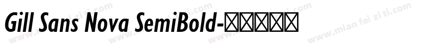 Gill Sans Nova SemiBold字体转换